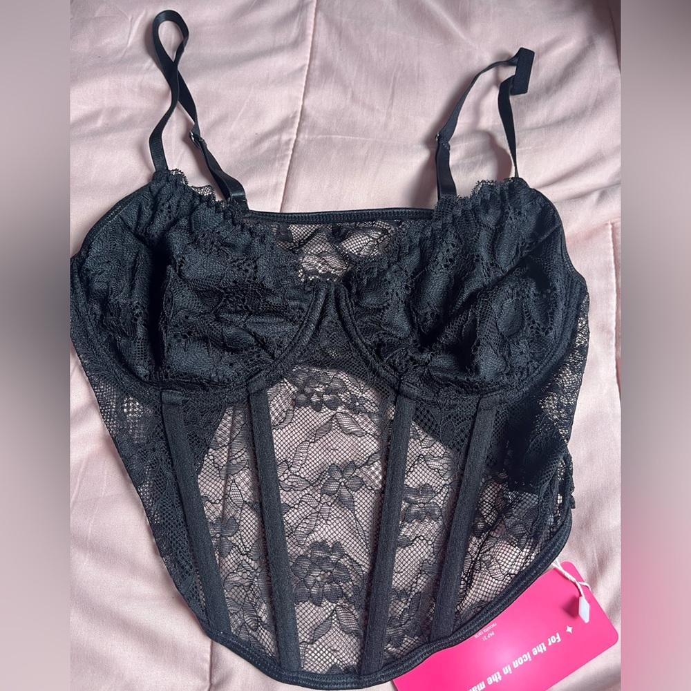 black corset top